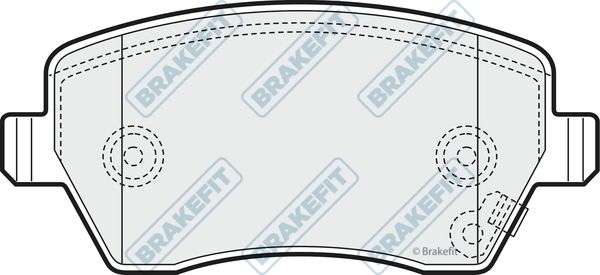 APEC BRAKING stabdžių trinkelių rinkinys, diskinis stabdys PD3135